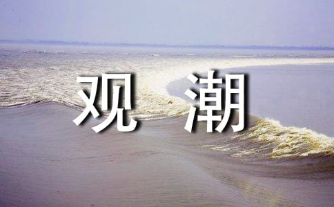 观潮初二作文示例